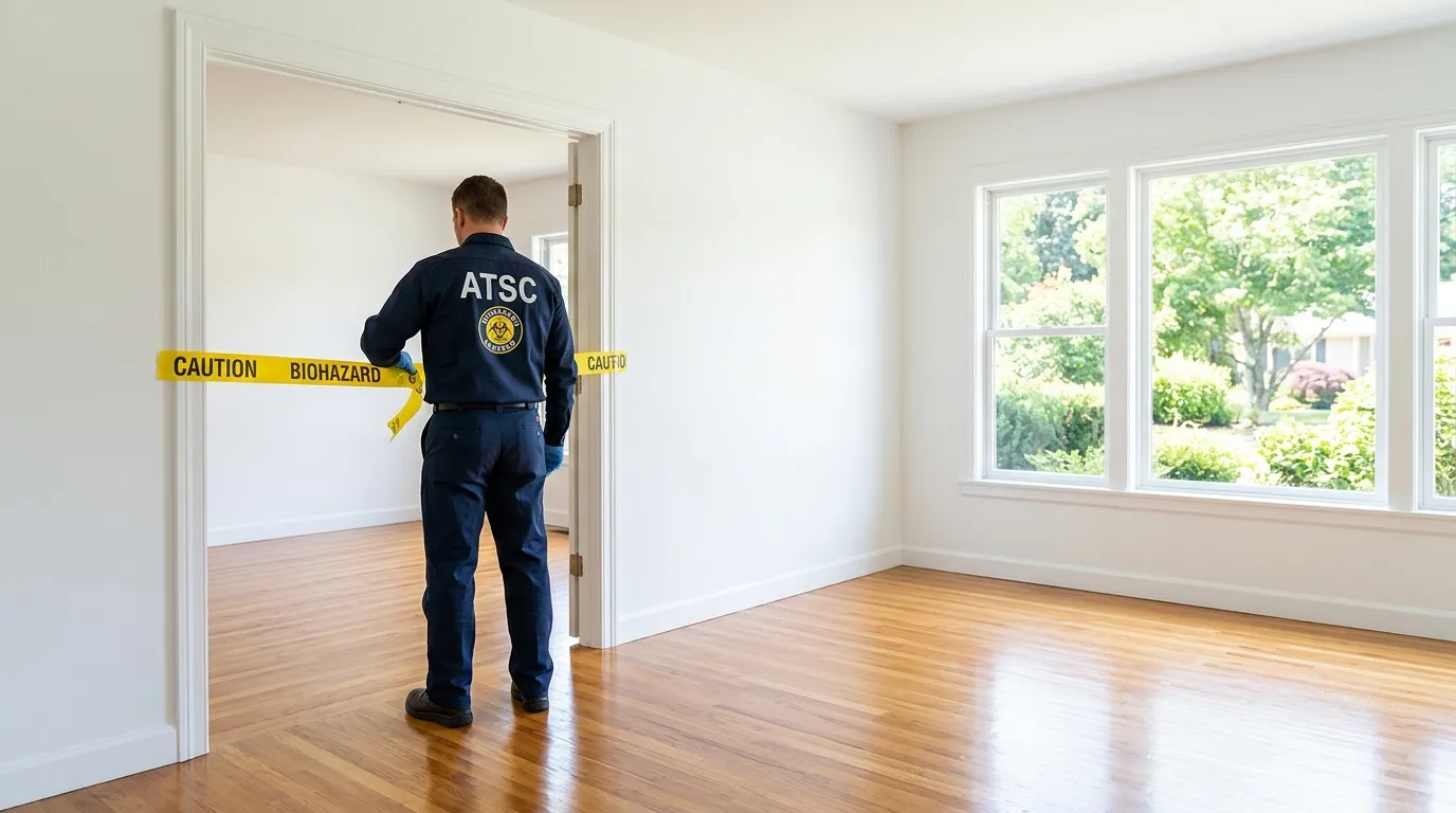 Certified biohazard cleanup crew performing Decomposition Cleanup in Capitola