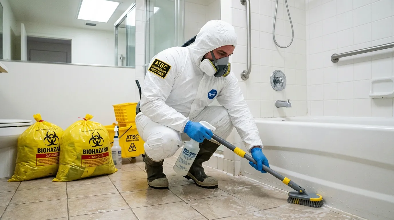 Decontamination equipment deployed for Blood Cleanup in Capitola